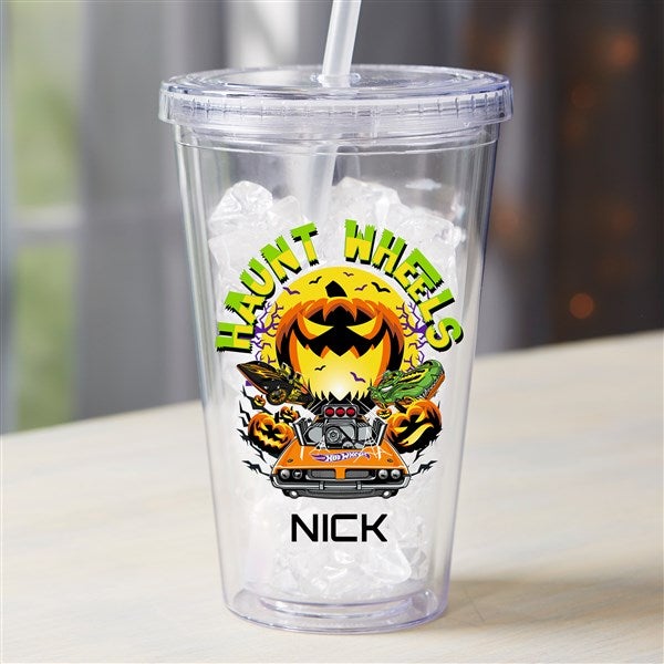 Hot Wheels™ Halloween Personalized 17 oz. Insulated Acrylic Tumbler  - 50509