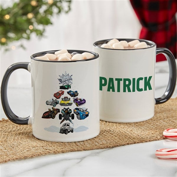 Hot Wheels™ Holiday Personalized Ceramic Mug  - 50519