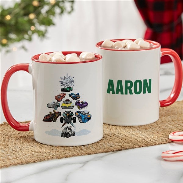 Hot Wheels™ Holiday Personalized Ceramic Mug  - 50519