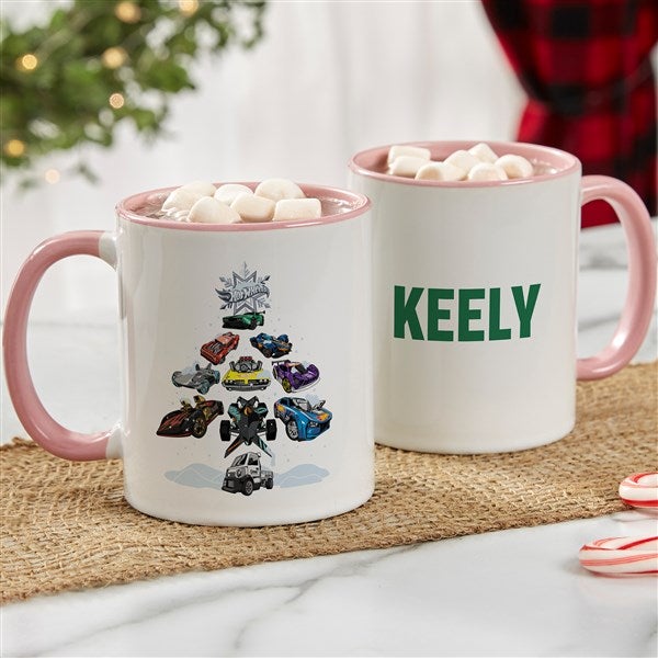 Hot Wheels™ Holiday Personalized Ceramic Mug  - 50519