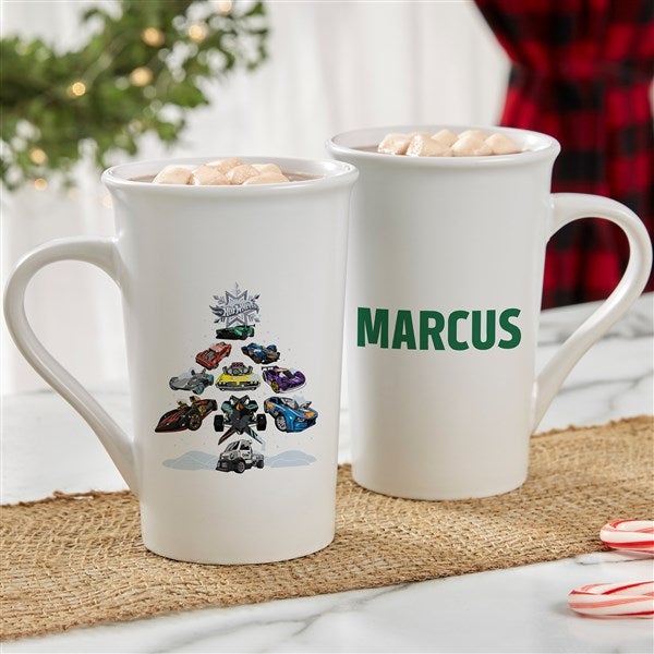 Hot Wheels™ Holiday Personalized Ceramic Mug  - 50519