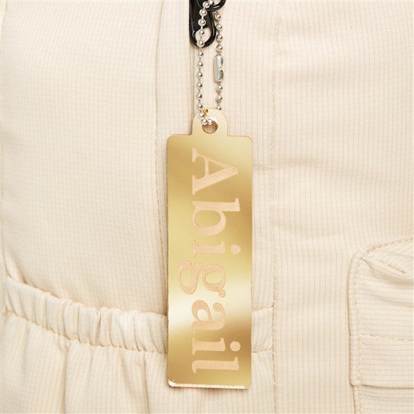 Classic Style Personalized Acrylic Backpack Tag - 50533