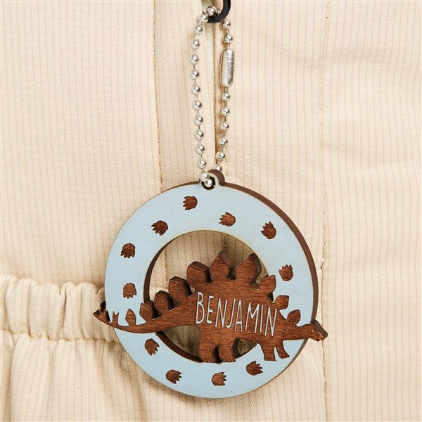 Dinosaur Personalized Wood Backpack Tag - 50534