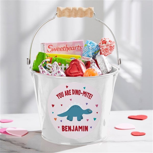 Dino-Mite Personalized Dinosaur Treat Bucket  - 50549