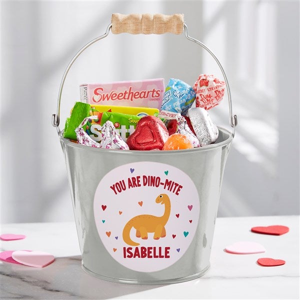 Dino-Mite Personalized Dinosaur Treat Bucket  - 50549