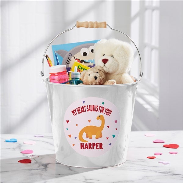 Dino-Mite Personalized Dinosaur Treat Bucket  - 50549