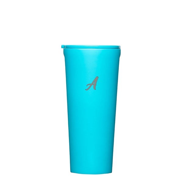 Engraved Corkcicle Monogram 24oz Large Tumbler in Capri Blue    - 50602