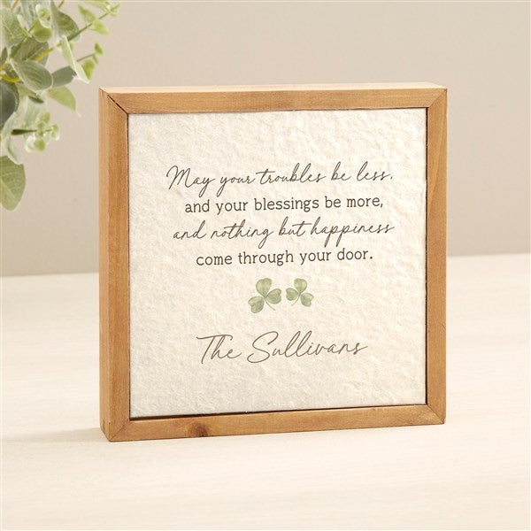 Irish Door Blessing Personalized Pulp Paper Wall Decor - 50668