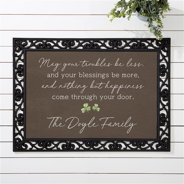 Irish Door Blessing Personalized Doormat - 50672