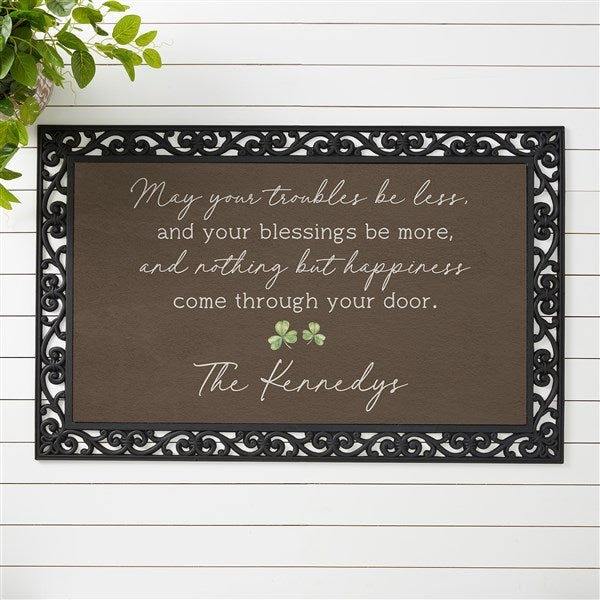 Irish Door Blessing Personalized Doormat - 50672