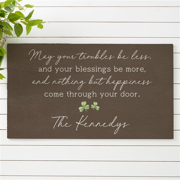 Irish Door Blessing Personalized Doormat - 50672