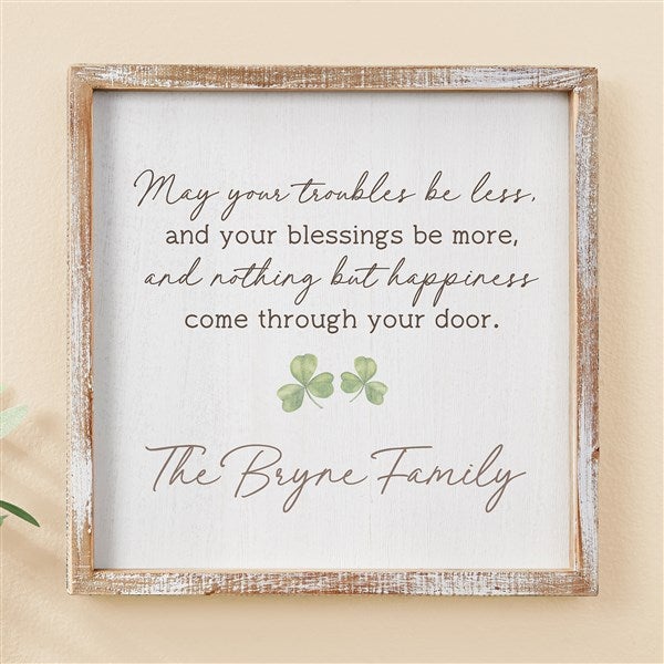 Irish Door Blessing Personalized Frame Wall Art - 50674