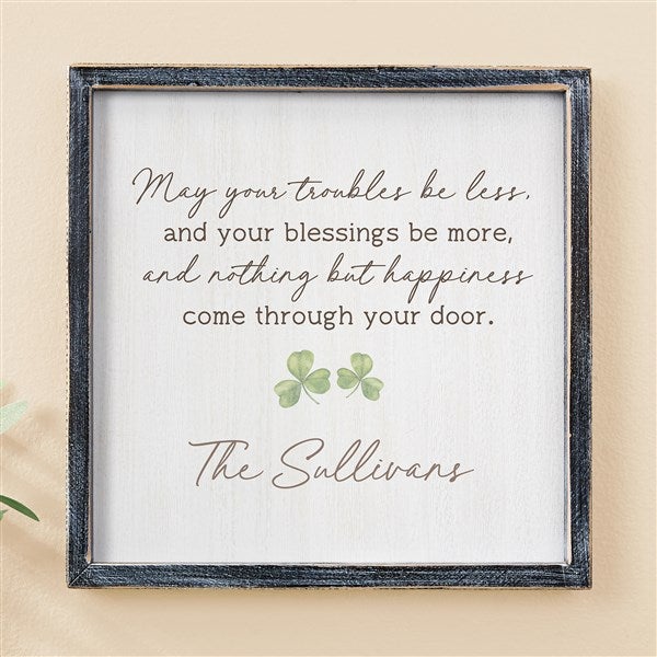 Irish Door Blessing Personalized Frame Wall Art - 50674