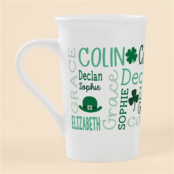 Clover Repeating Name Personalized Coffee Mug - 50678