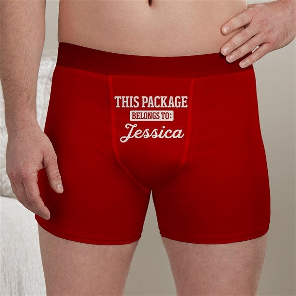 This...Belongs To Personalized Front Boxer Shorts - 50921