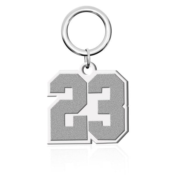 Personalized Sports Number Keychain - 51213D