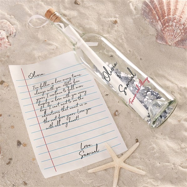 Love Letter Personalized Romantic Letter In A Bottle  - 51224