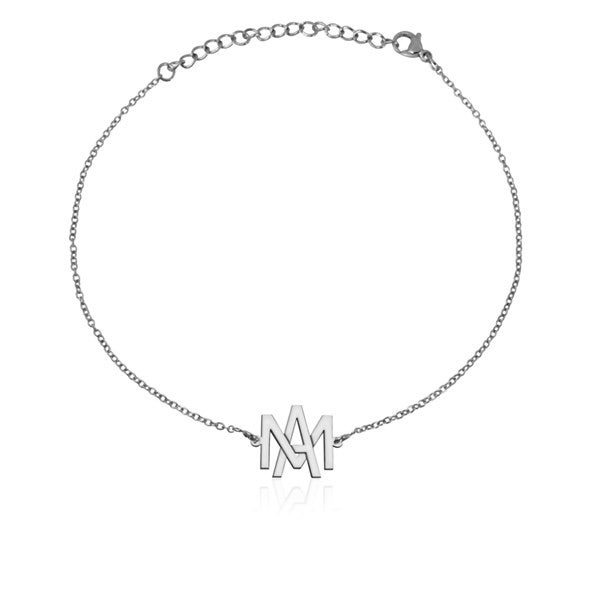 Personalized Overlapping Initial Anklet  - 51303D