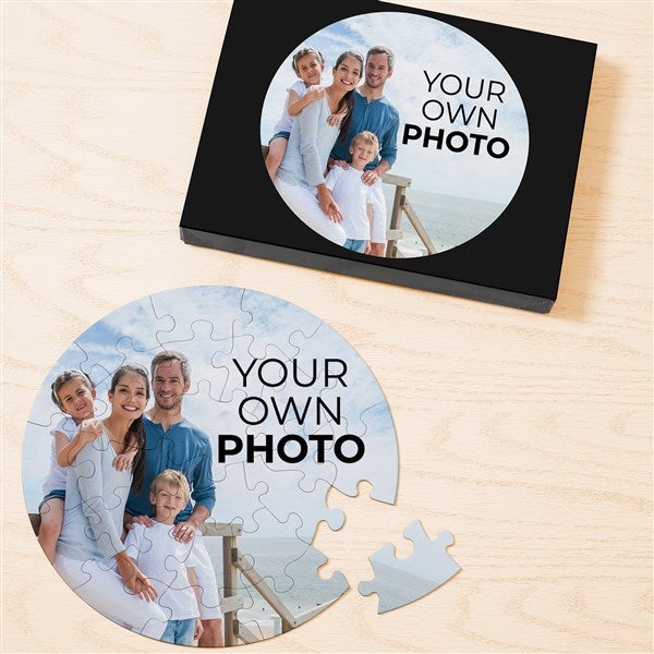 Your Own Photo Personalized Circle Photo Puzzle  - 51428