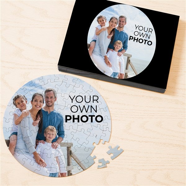 Your Own Photo Personalized Circle Photo Puzzle  - 51428