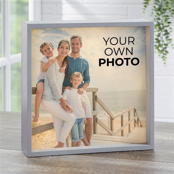 Your Own Photo Personalized LED Light Shadow Box - 51470