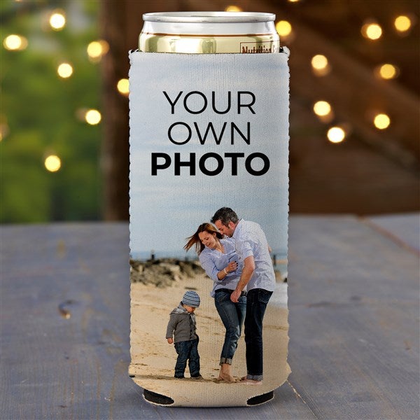 Your Own Photo Personalized Slim Can Cooler - 51480