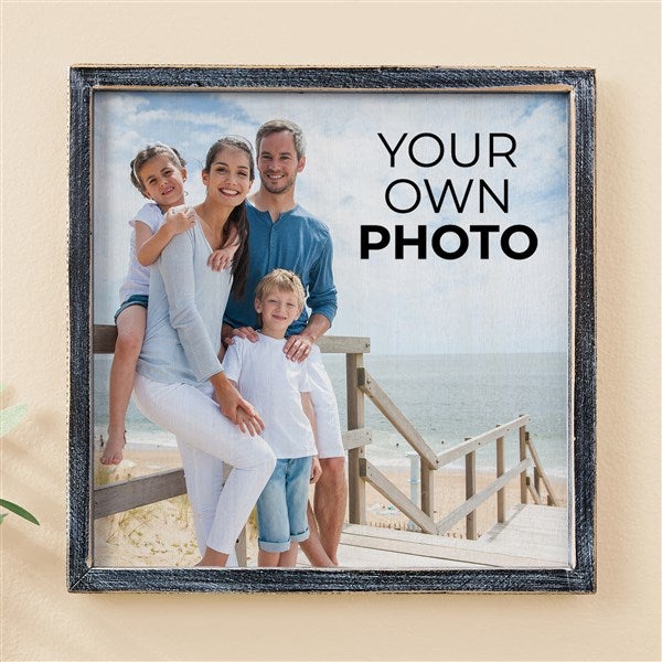 Your Own Photo Personalized Barnwood Frame Wall Art - 51483