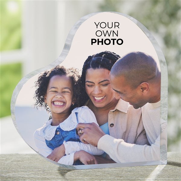 Your Own Photo Personalized Colored Heart Keepsake - 51547