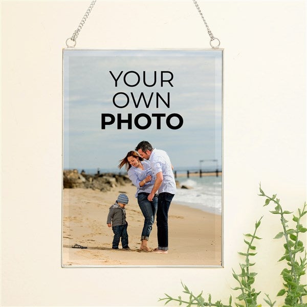 Your Own Photo Personalized Hanging Glass Wall Decor - 51644