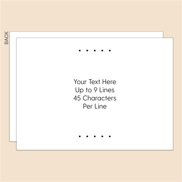 Write Your Own Personalized Flat Card - 51706