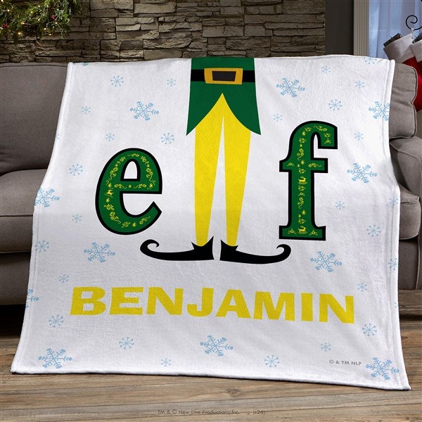 Elf® Personalized Christmas Blanket - 51709