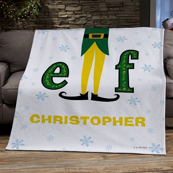 Elf® Personalized Christmas Blanket - 51709