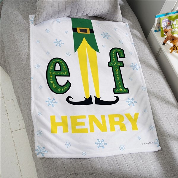 Elf® Personalized Christmas Blanket - 51709