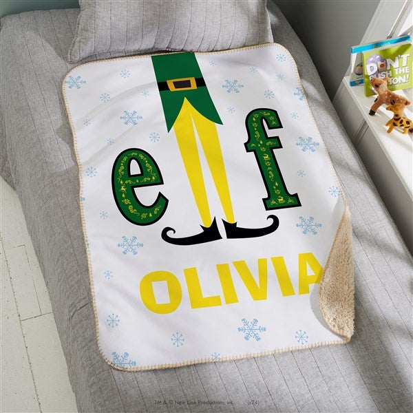 Elf® Personalized Christmas Blanket - 51709