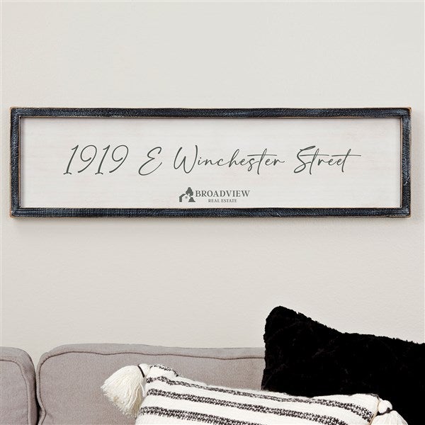 Real Estate Logo Blackwashed Frame - 51755