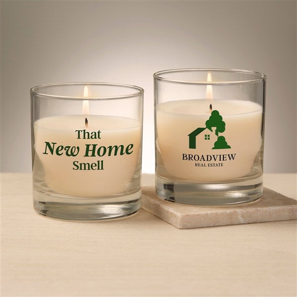 Real Estate Logo 8oz Glass Candle - 51768