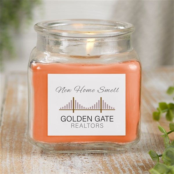 Real Estate Logo Scented Glass Candle Jar - 51773