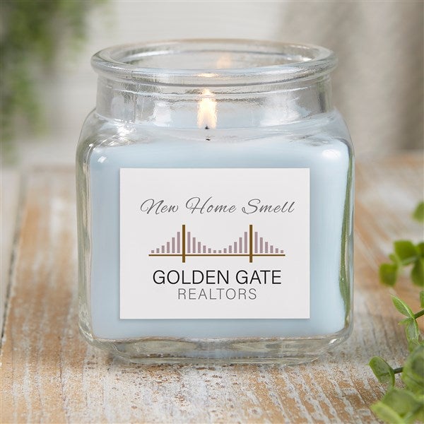 Real Estate Logo Scented Glass Candle Jar - 51773