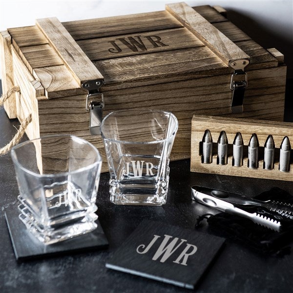 Personalized Whiskey Glass Box Set - 51801D