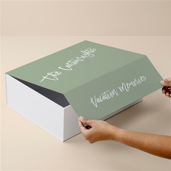 Bold Family Name Personalized Keepsake Memory Box - 51808