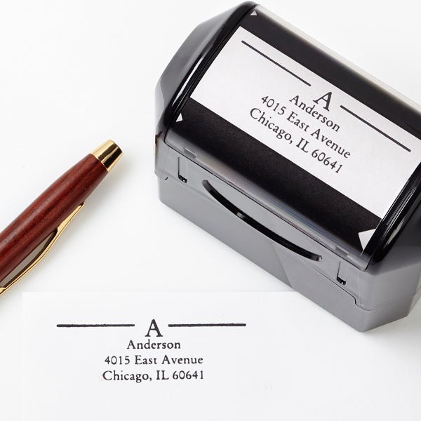 Self-Inking Personalized Address Stamp - Initially Yours