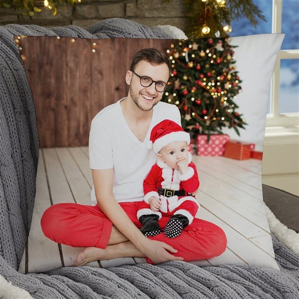 Christmas Photo Memories Personalized Throw Pillow - 51857