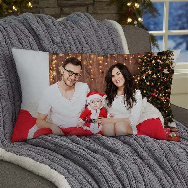 Christmas Photo Memories Personalized Throw Pillow - 51857