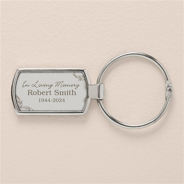 In Loving Memory Personalized Photo Charm Keychain - 51875