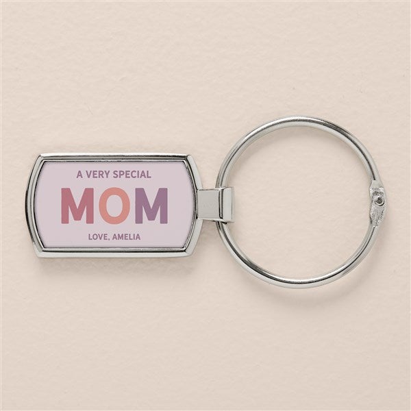 Glad You&#39;re Our Mom Personalized Photo Charm Keychain - 51876