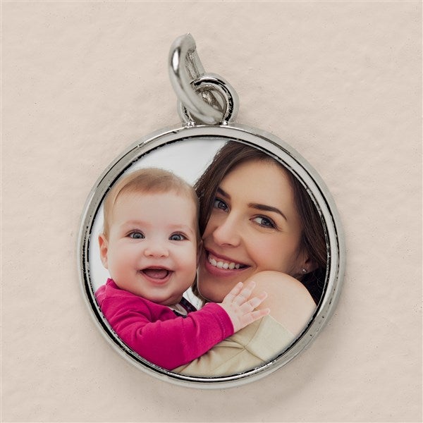 Glad You&#39;re Our Mom Personalized Photo Charm Keychain - 51876