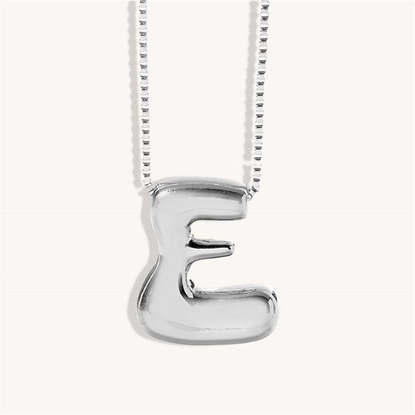 Custom Bubble Letter Initial Necklace  - 51912D