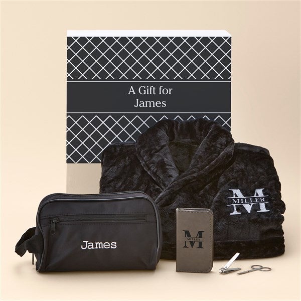 For Him Personalized Luxury Robe Gift Set - 51959