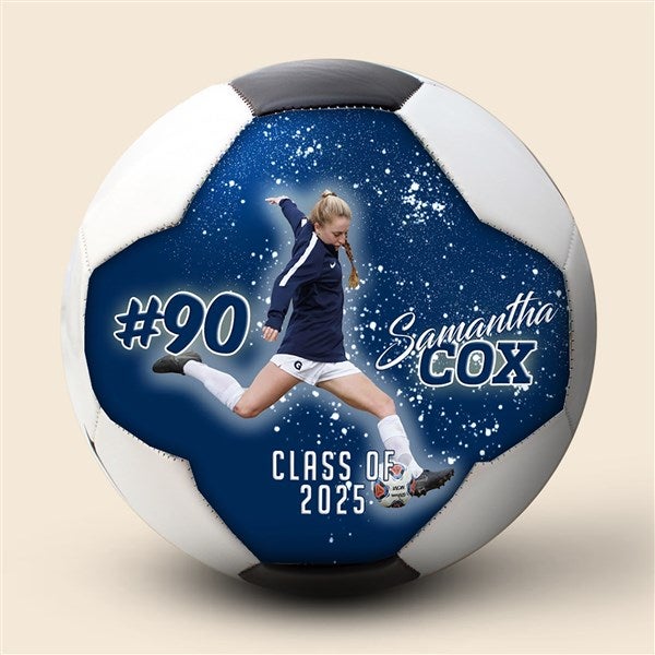 Personalized Firefly Photo Soccer Ball - 52087D