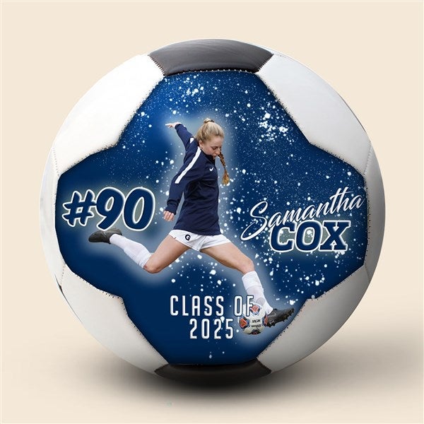 Personalized Firefly Photo Soccer Ball - 52087D